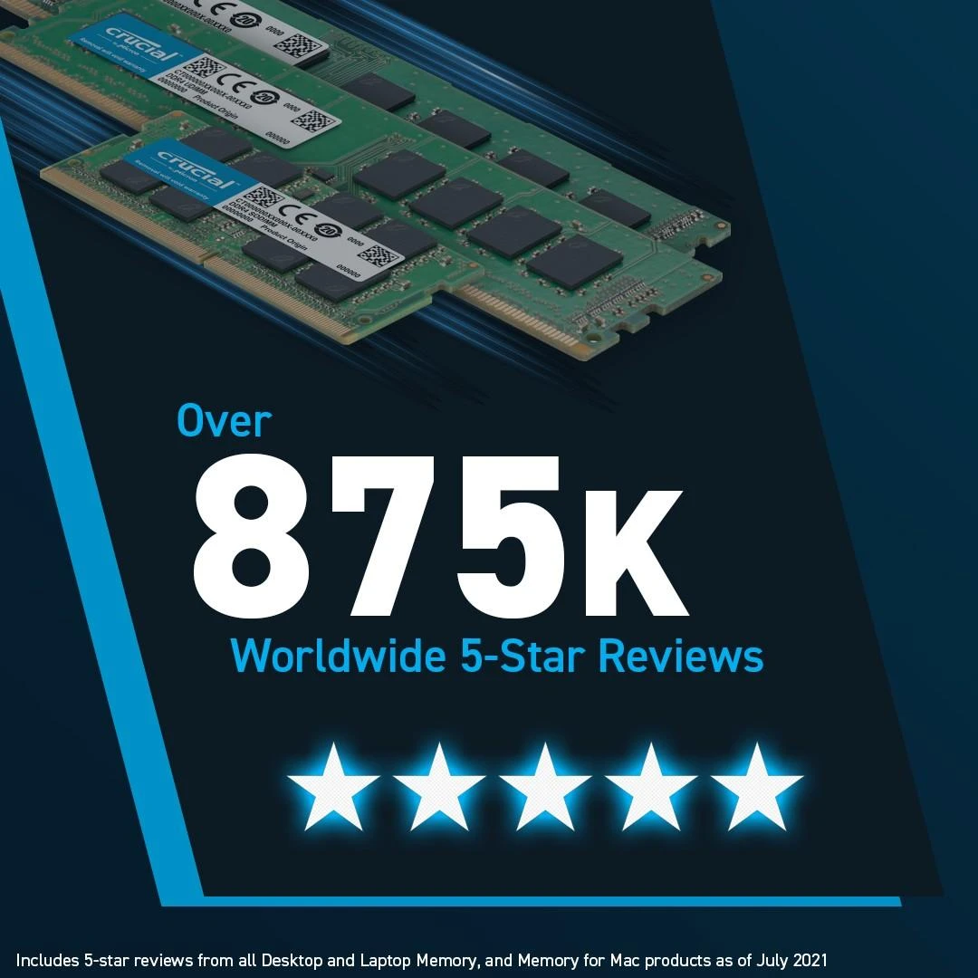 RAM Crucial 32GB [2x16GB 4800MHz DDR5 CL40 DIMM]