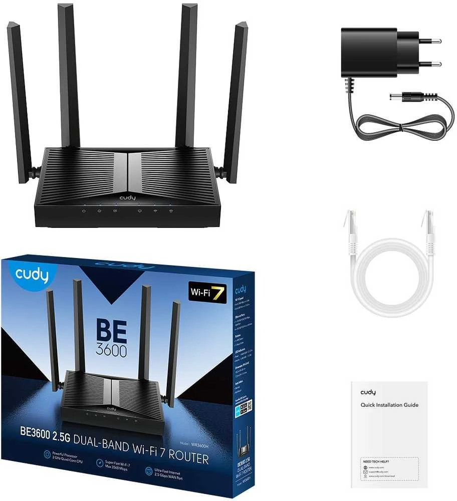 Maršrutizatorius Cudy WR3600H wi-fi 7