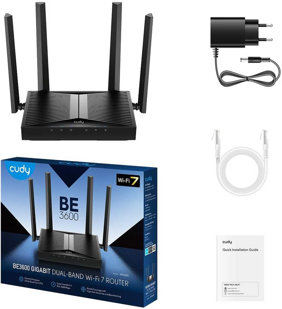 Maršrutizatorius Cudy WR3600 wi-fi 7