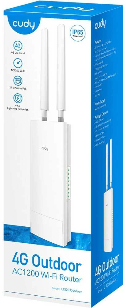 Belaidis Maršrutizatorius - Cudy LT500 Dual-Band 4G Greitasis Ethernet Baltas