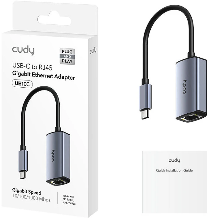 CUDY UE10C USB-C į Ethernet adapteris