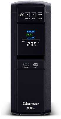 CyberPower CP1600EIPFCLCD, interaktyvus linijinis, 1,6 kVA, 1000 W, grynas sinusas, 169 V, 271 V