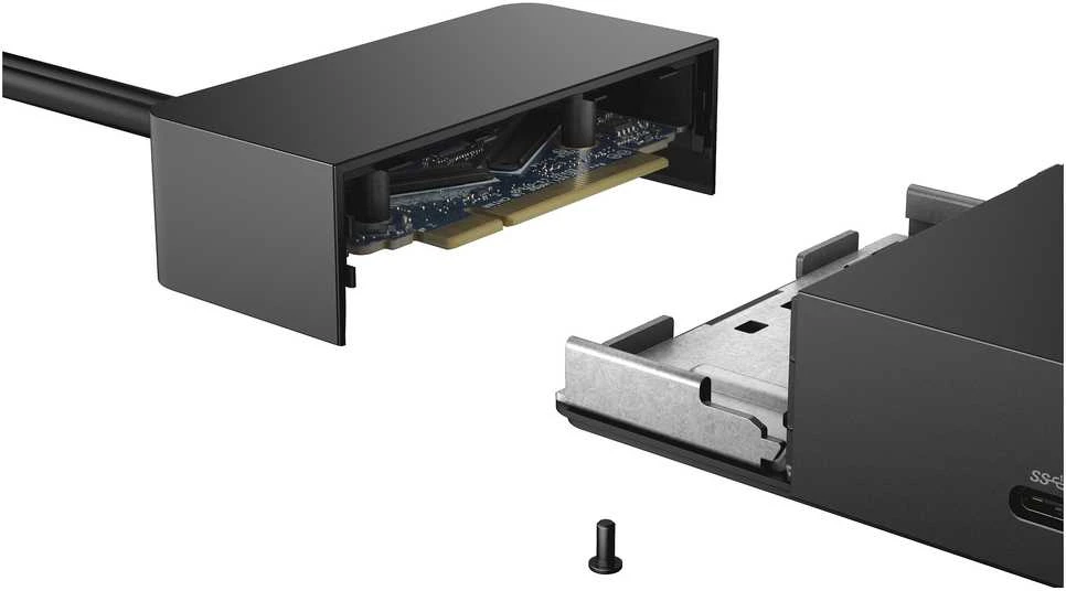 „Dell Performance Dock WD19DC“ 240 W, 2 x USB-C, dvigubas kabelis, juodas