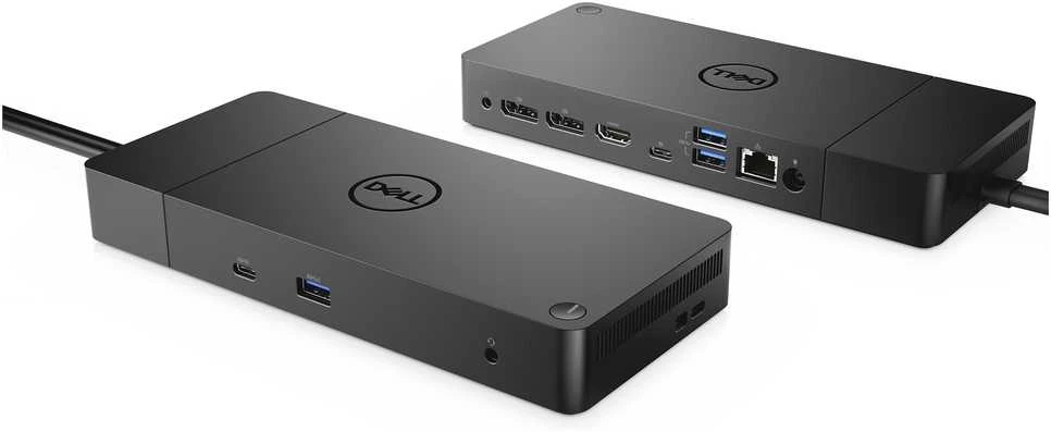 „Dell Performance Dock WD19DC“ 240 W, 2 x USB-C, dvigubas kabelis, juodas