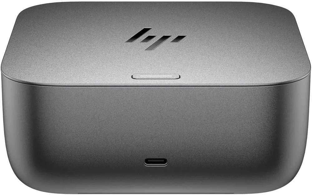 HP „Thunderbolt 4 Ultra Dock G6“ 280 W su kombinuotu kabeliu - 5x USB-A, 2x USB-C, 1x USB-C „Thunderbolt 4“, 2x DisplayPort, 1x HDMI, 1x RJ-45, „Meteor Sidabrinis“, 3 metai