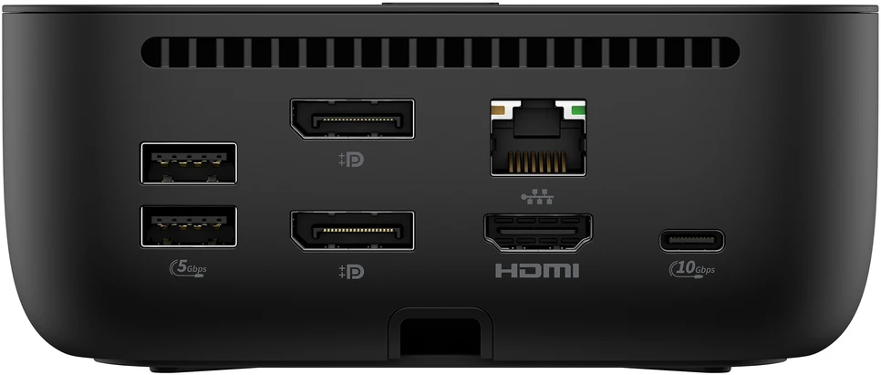 HP USB-C dokas G6 100W - 3x USB 3.2, 2x USB-C (15W), 2x DisplayPort 1.4, 1x HDMI 2.1, 1x RJ-45, 1x nano užrakto lizdas, 3 metai