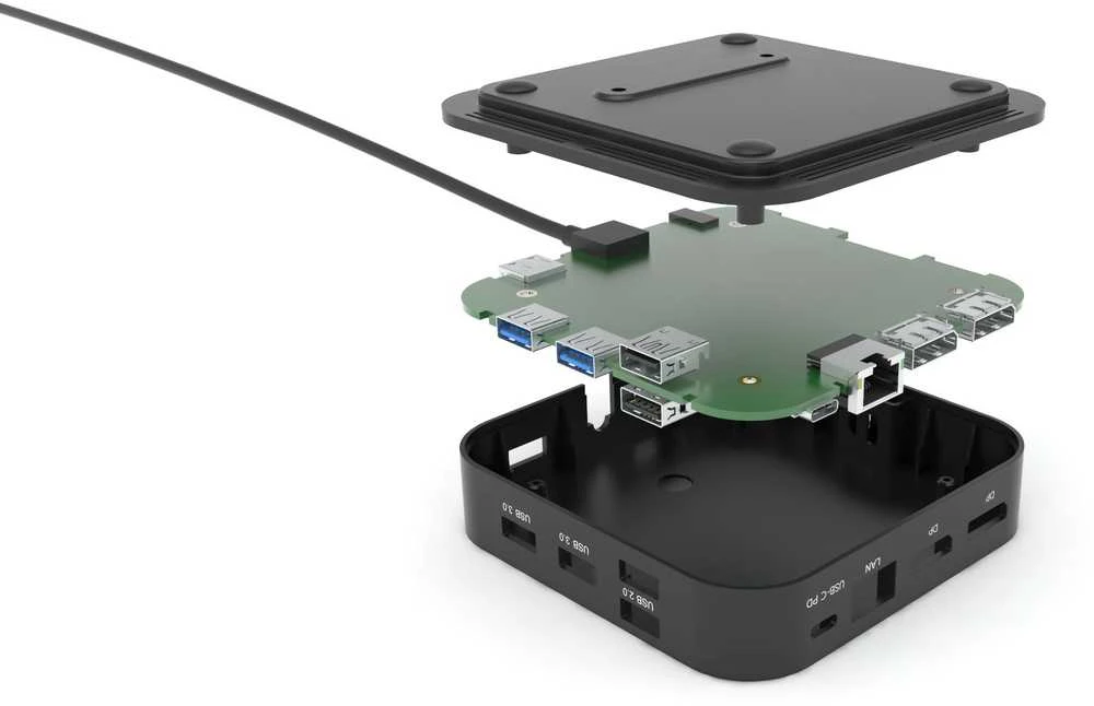 I-TEC USB-C Dual Ekranas MST DS 2x DP 1x GLAN 3x USB 3.1 2x USB 2.0 1x USB-C-DatA 1x Audio/Mic Jack 1x 100W USB-C PD + įkroviklis 112W