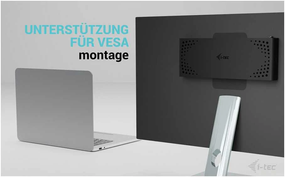I-TEC Universal Dual 4K Ekranas Docking Station PD 85W