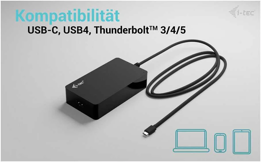I-tec USB-C 140 W maitinimo tiekimas 1x USB-C 100 W PD 3.1