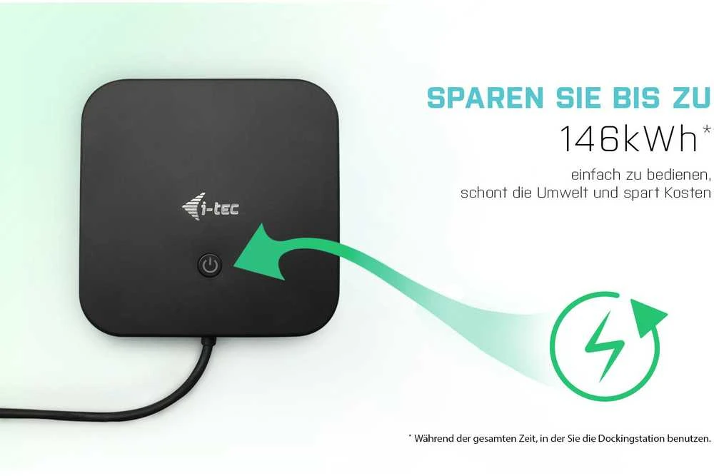 I-TEC USB-C Dual Ekranas MST DS 1x DP 1x HDMI 1xGLAN 3xUSB 3.0 2xUSB 2.0 1xUSB-C-Datei 1xGarso / mikrofono lizdas 1x100W USB-C PD + įkroviklis 112W