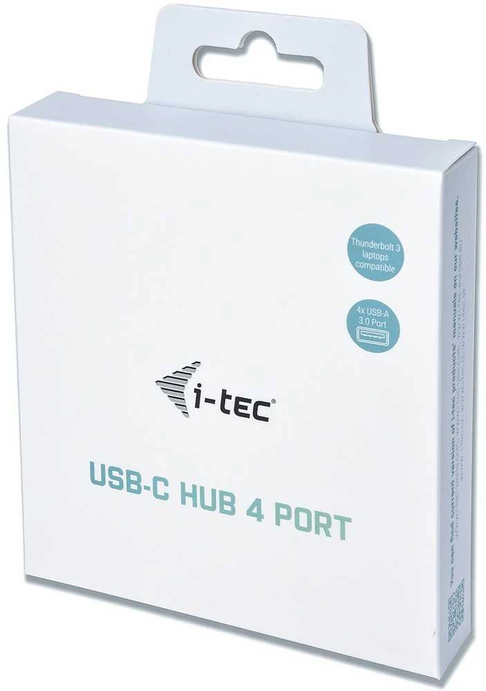 I-tec Metal C31HUBMETAL403 sąsajos šakotuvas USB 3.2 Gen 1 (3.1 Gen 1) Type-C 5000 Mbit/ai Pilka