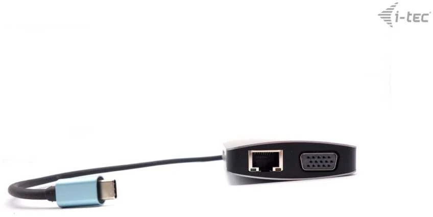 I-tec Metal C31NANODOCKVGAPD knyginių kompiuterių dokas / jungčių replikatorius Vielinis USB 3.2 Gen 1 (3.1 Gen 1) Type-C Sidabras