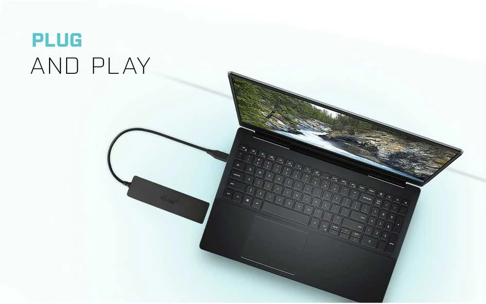 HP I-tec Advance C31HUB404 sąsajos šakotuvas USB 3.2 Gen 2 (3.1 Gen 2) Type-C 5000 Mbit/ai Juoda