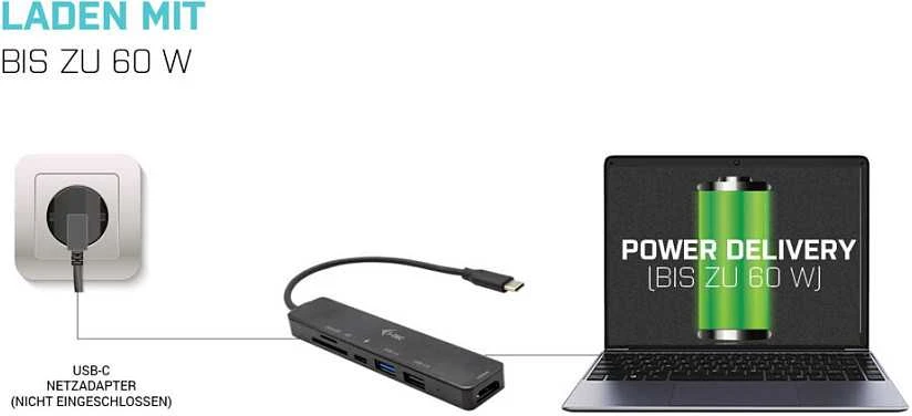 I-TEC USB-C Travel Easy Dock 4K HDMI + maitinimo tiekimas 60 W