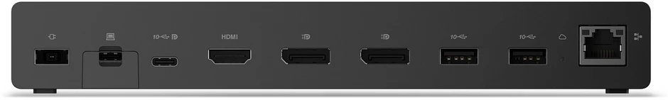 „Lenovo ThinkPad USB4 Smart Dock 5500“ (su 135 W adapteriu) | „DisplayPorts“ jungčių kiekis: 2 | HDMI jungčių kiekis: 1 | 100 W