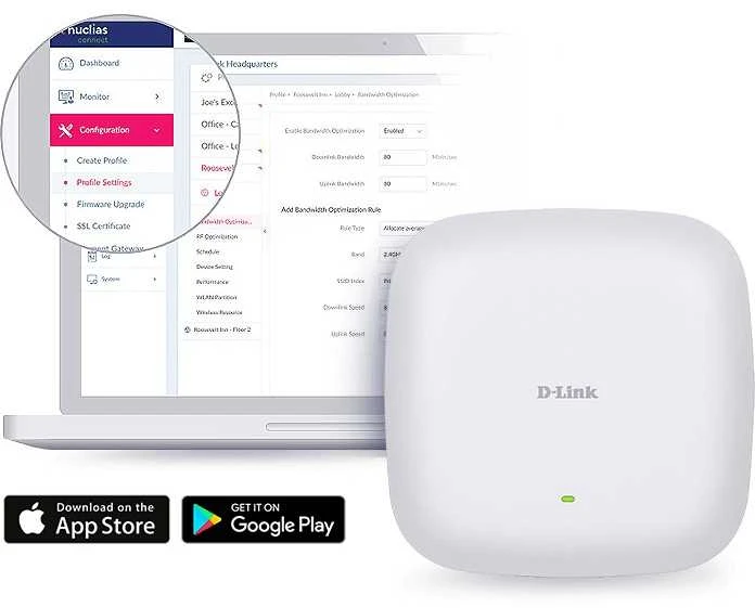 Maršrutizatorius D-Link | Nuclias Connect AX1800 Wi-Fi 6 prieigos taškas | DAP-X2810 | 802.11ac | Tinklelio atramos Nr. | 1200+574 Mbit/s | 10/100/1000 Mbit/s | Ethernet LAN (RJ-45) jungtys 1 | Nėra mobiliojo plačiajuosčio ryšio | MU-MiMO Taip | PoE į | Antenos tipas 2xVidinė