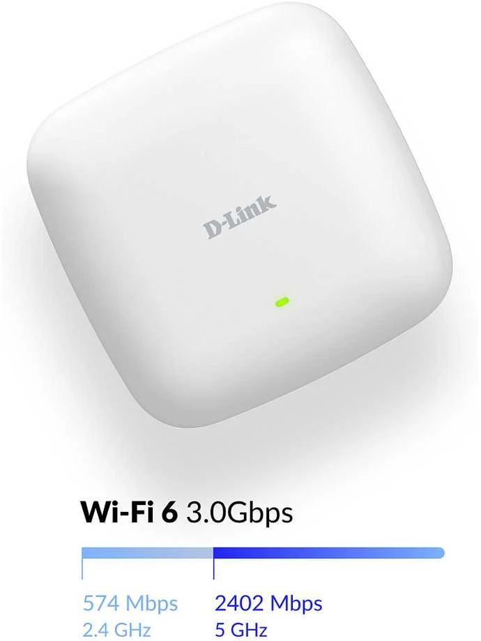 D-Link DAP-X3060 AX3000 „Wi-Fi 6“ lubinis prieigos taškas | D-Link