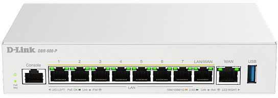 Maršrutizatorius D-Link | Wireless router | DBR-600-P/E | 10/100/1000 Mbit/s | Ethernet LAN (RJ-45) jungtys 8 | Mesh Support Yes | MU-MiMO No | No mobile broadband