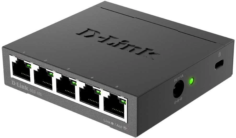 Šakotuvas D-Link DLINK DGS-105/E 5 prievadų Gigabit jungiklis