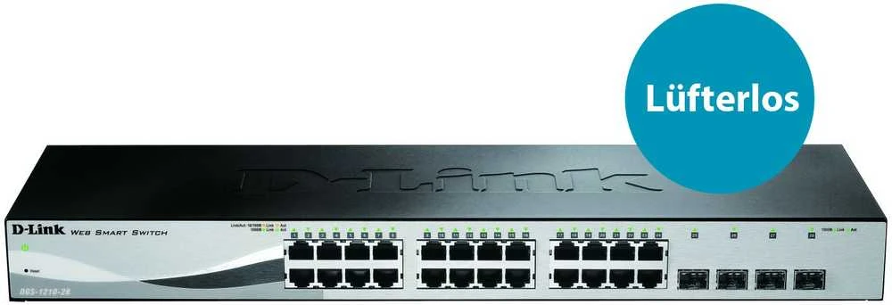 Šakotuvas D-LINK 28-Port Layer2 Smart Managed Gigabit Switch dlink žalias 3.0 24x 10/100/1000Mbit/s TP RJ-45 Port4x TP Combo Port / SFP lizdas