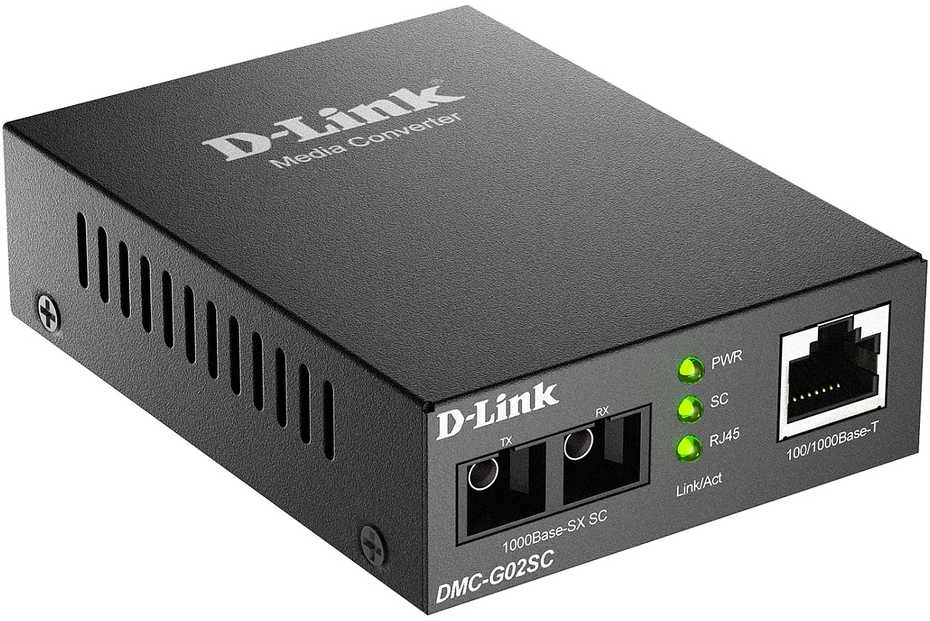 D-Link gigabito keitiklis DMC-G02SC/E, 10/100/1000–1000 SX Multi (SC) 550 m