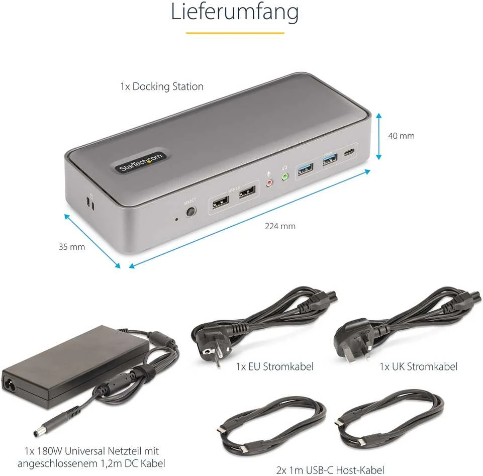 StarTech 129UE-USBC-KVM-DOCK/USB-C KVM DOCKING STATION