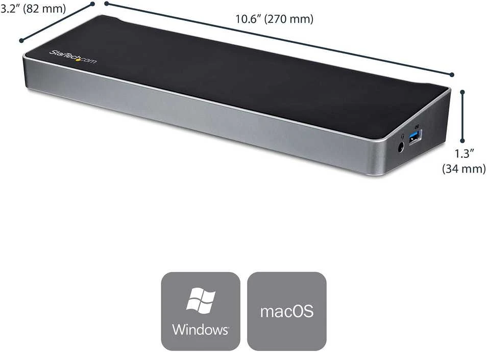 StarTech Triple Monitorius 4K USB-C stotis / replikatorius (DK30CH2DPPDU)