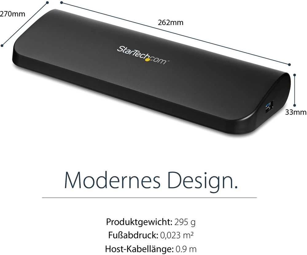 „StarTech Dual Video Dock“ USB 3.0 stotis / replikatorius (USB3SDOCKHDV)
