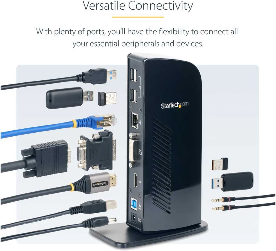 „StarTech HD Dock“ USB 3.0 stotis / replikatorius (USB3SDOCKHD)