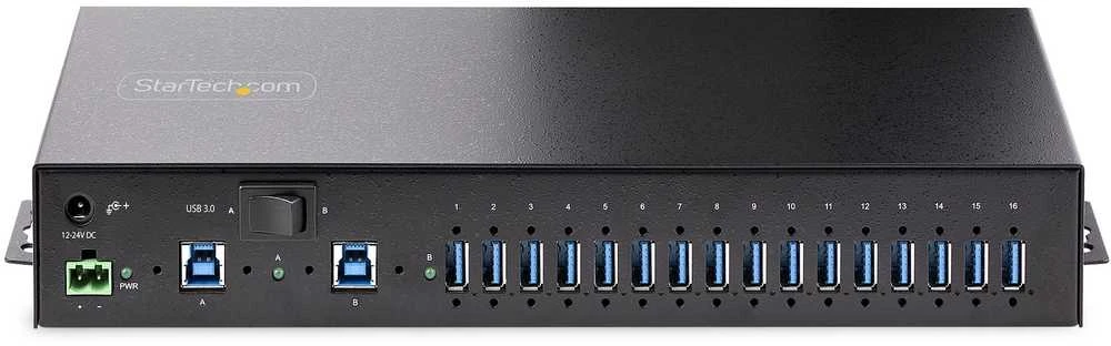 USB ŠAKOTUVAS StarTech StarTech 5G16AINDS-USB-A-HUB šakotuvai ir šakotuvai USB 3.2 Gen 1 (3.1 Gen 1) Type-B 5000 Mbit/s Juodas