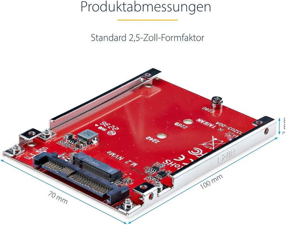 StarTech M.2 IKI U.3 ADAPTERIS / KONVERTERIS / M2 NVME SSD Į 2,5 INCH U.3