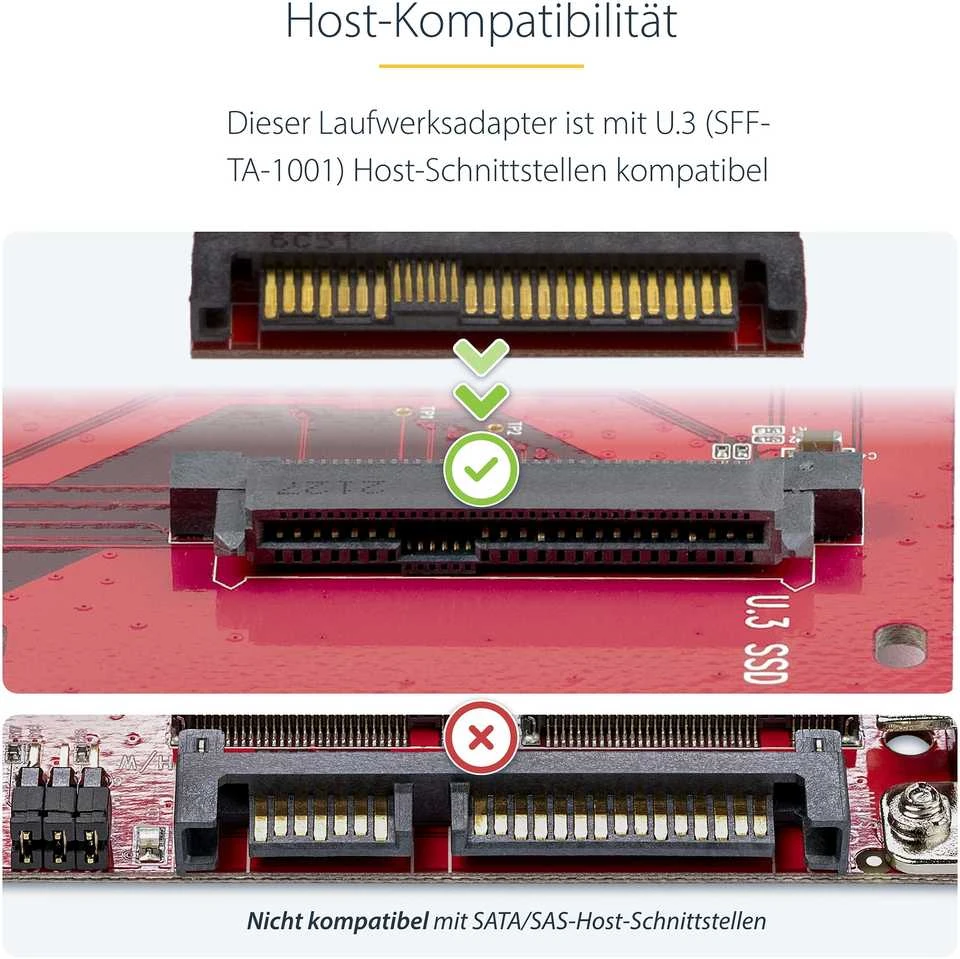 StarTech M.2 IKI U.3 ADAPTERIS / KONVERTERIS / M2 NVME SSD Į 2,5 INCH U.3