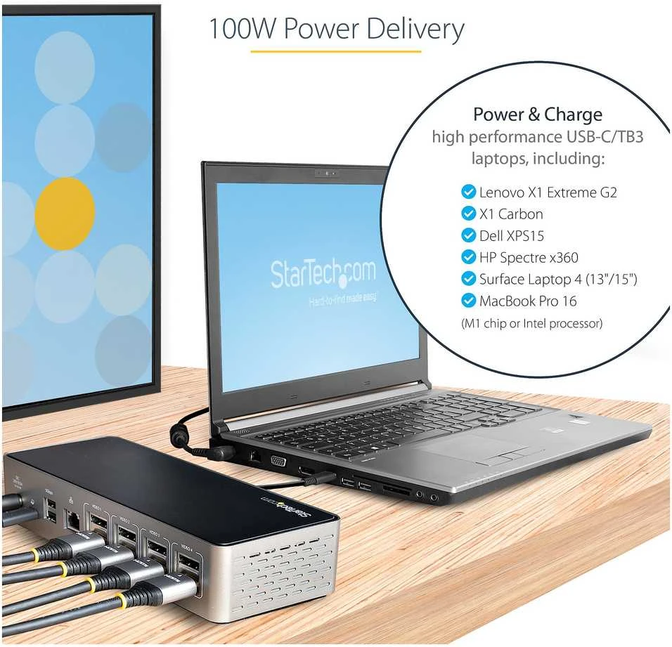 StarTech QUAD MONITORIUS USB-C DOCK 4K60/.