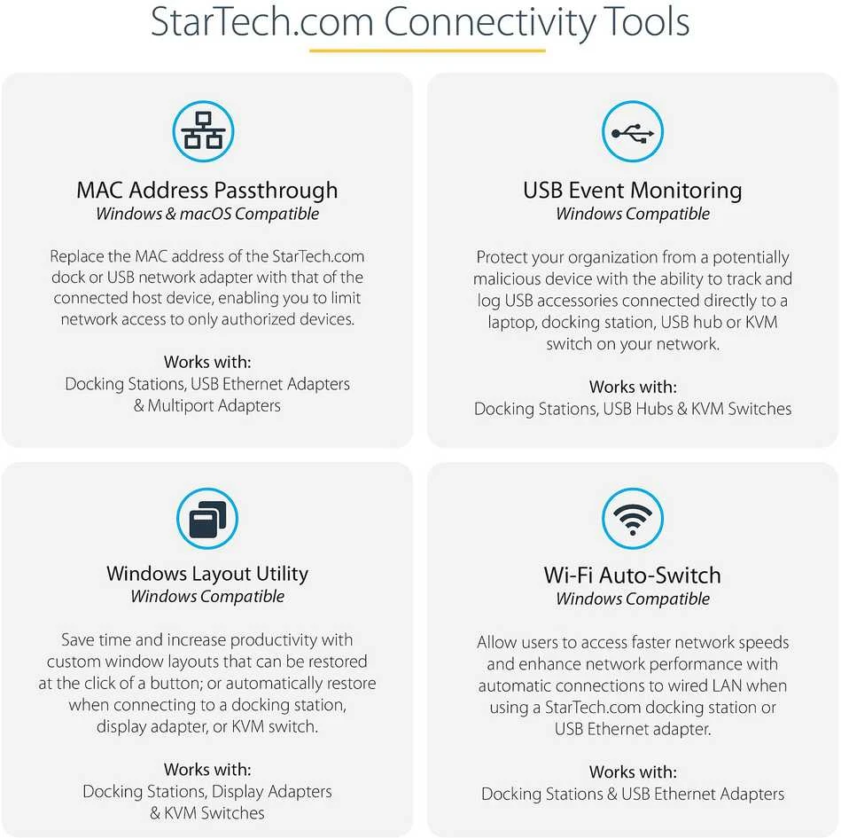 StarTech QUAD MONITORIUS USB-C DOCK 4K60/.