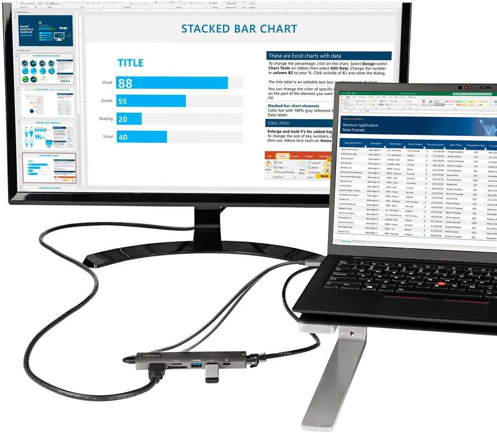 „StarTech“ USB-C stotis / replikatorius (DKT30CHSDPD1)