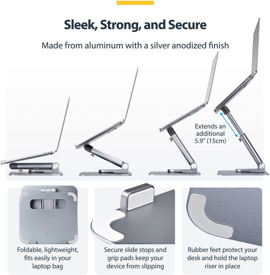 Startechcom StarTech TELESCOPIC LAPTOP STAND/RISER