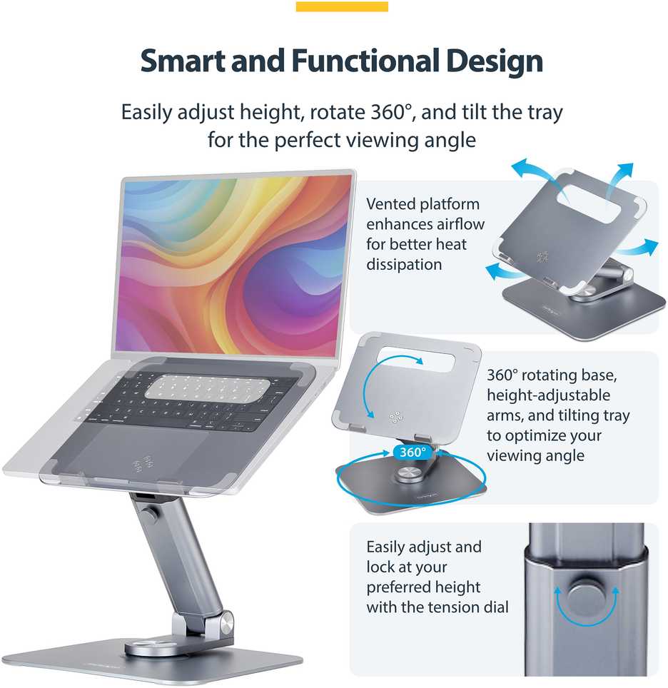 Startechcom StarTech TELESCOPIC LAPTOP STAND/RISER