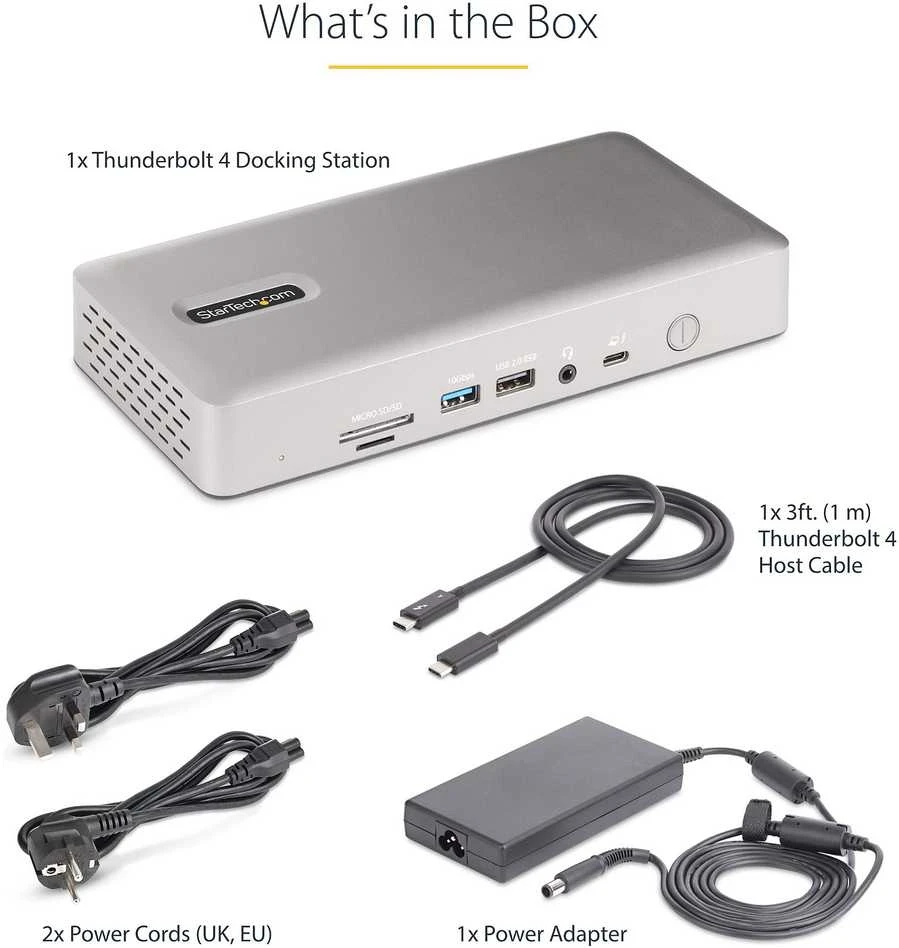 StarTech THUNDERBOLT 4 DOKAS 2X HDMI/DP/2X HDMI 2X EKRANAS – 98W PD
