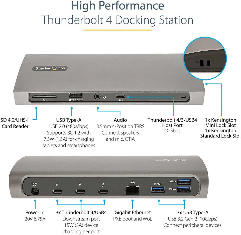 HUB USB StarTech HUB USB Startech TB4CDOCKUE