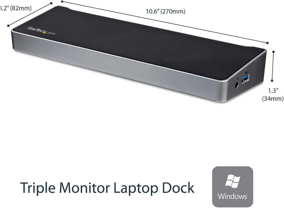 „StarTech Triple Video Dock“ USB 3.0 (USB3DOCKH2DP)