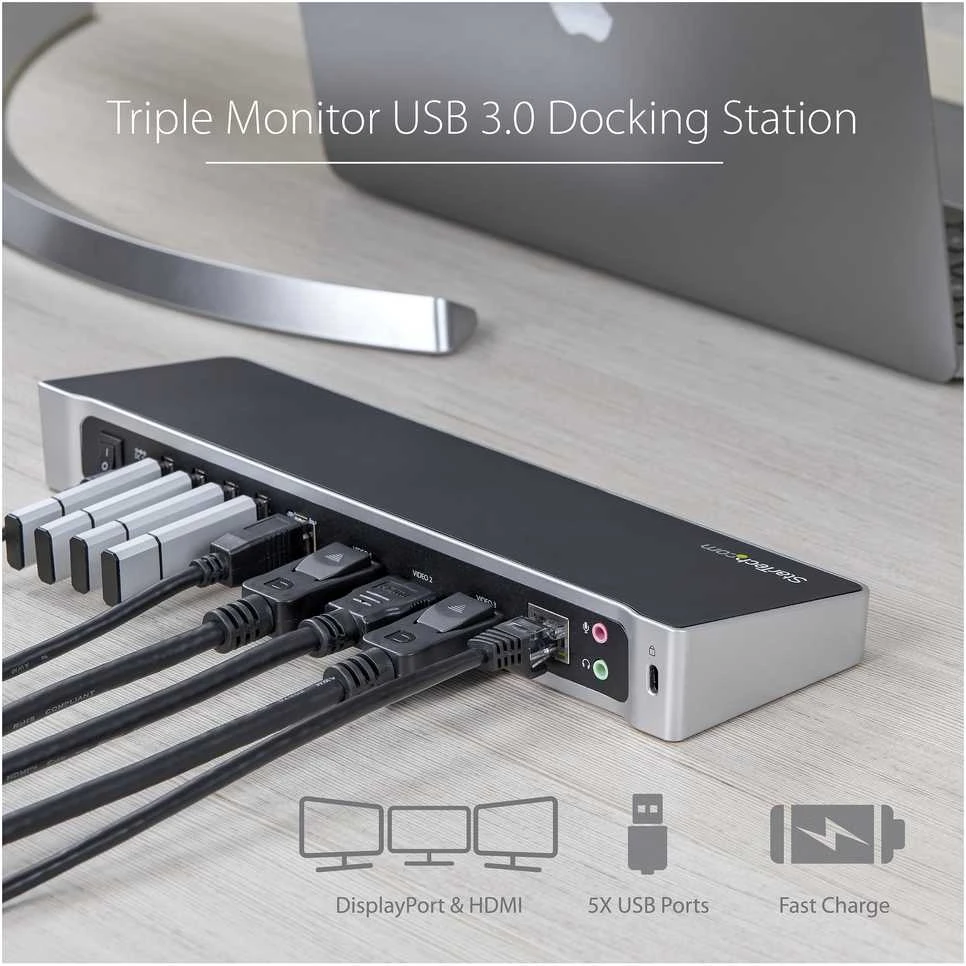 „StarTech Triple Video Dock“ USB 3.0 (USB3DOCKH2DP)