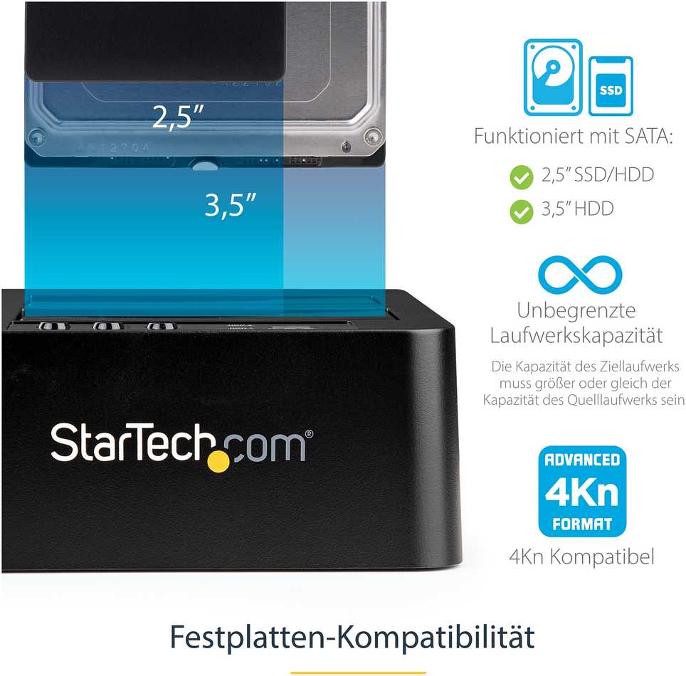 Startech Components USB 3.0 / eSATA SATA HDD / SSD kopijavimo kabelis