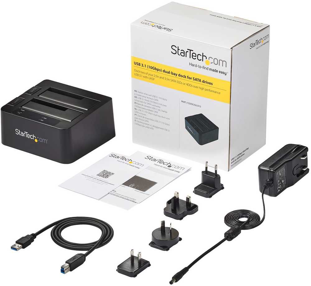 Kietasis diskas Montavimo stotis StarTech 2.5 "/ 3.5" - USB 3.2 Gen 2 (SDOCK2U313)
