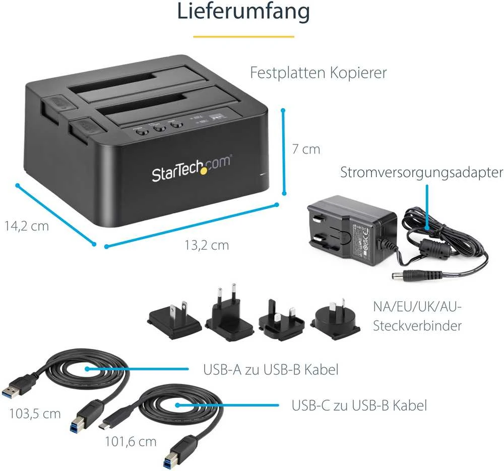Doko stotelė StarTech 2.5''/3.5'' SATA - USB 3.2 Gen 2 (SDOCK2U313R)