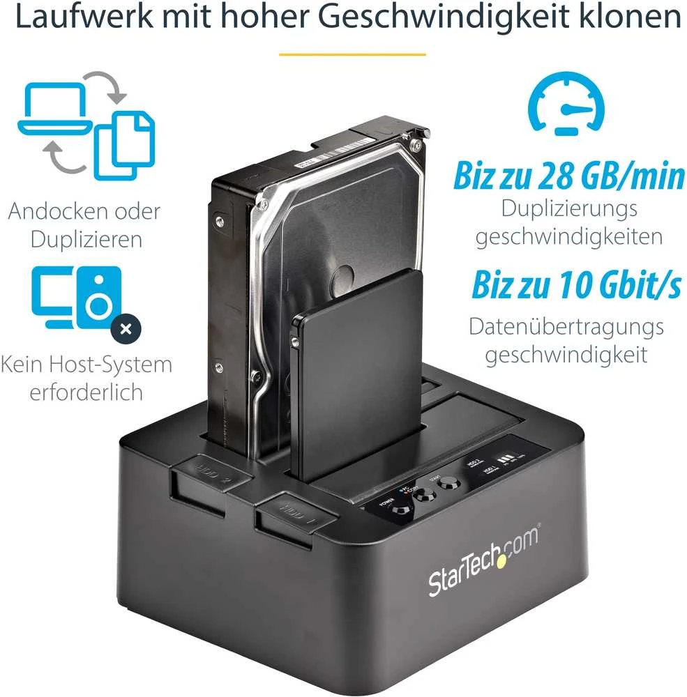 Doko stotelė StarTech 2.5''/3.5'' SATA - USB 3.2 Gen 2 (SDOCK2U313R)