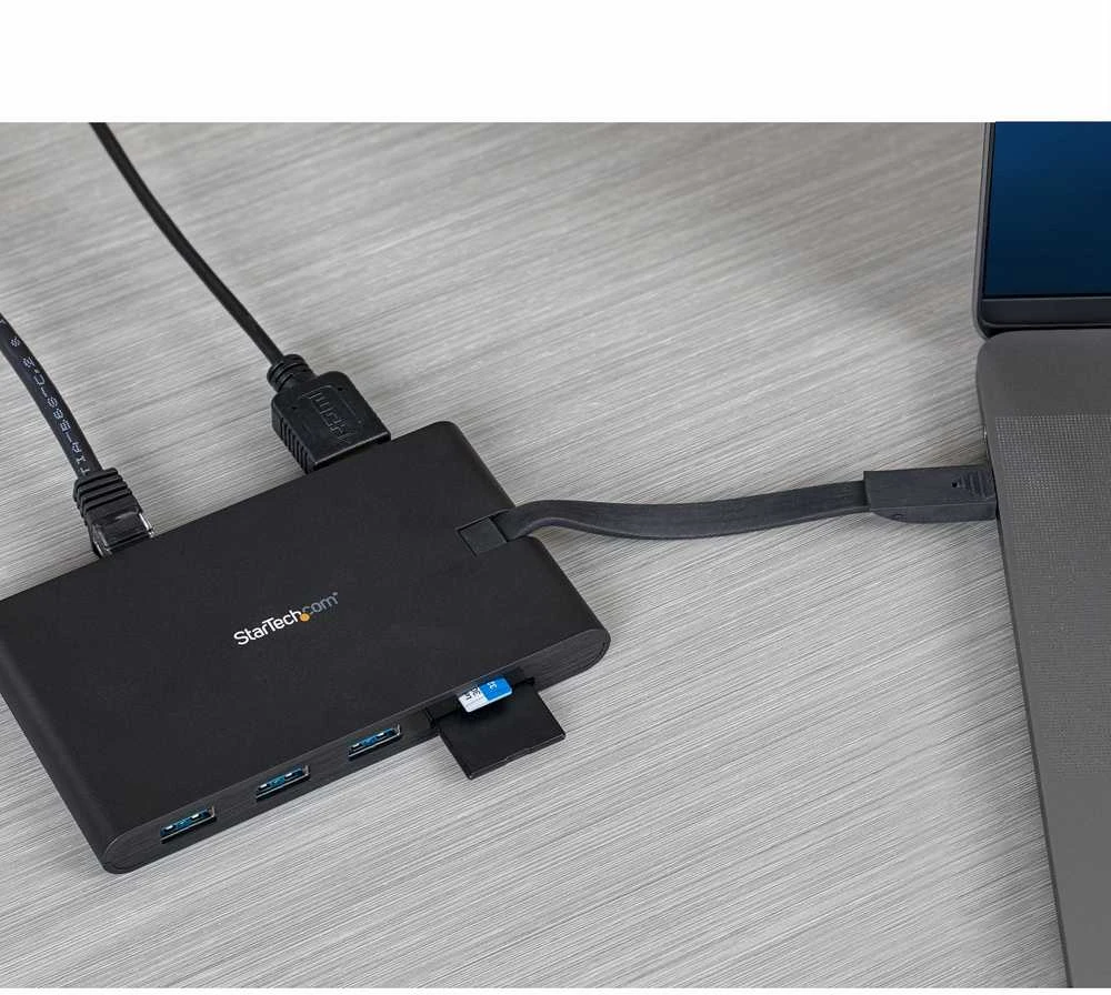 StarTech DKT30CHVSCPD USB-C kelių prievadų adapteris USB3.0 C -> 1x USB-C PD, 1x HDMI, 1x RJ45, 3x USB3.0, 1x VGA