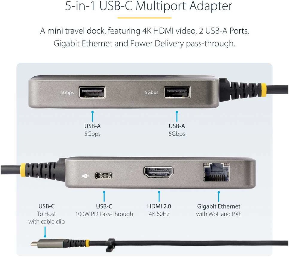 USB HUB StarTech USB-C MULTIPORT HDMI ADAPTERIS USB-C MULTIPORT HDMI ADAPTER