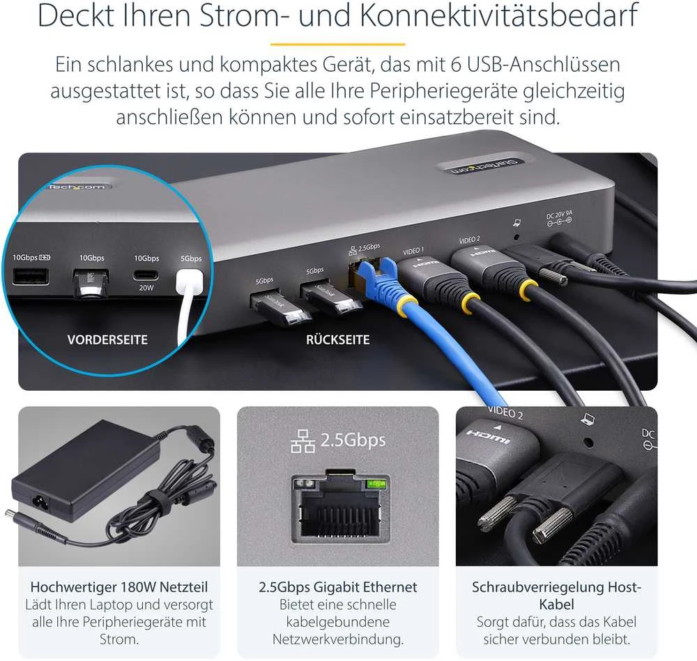 StarTech USB4 DOCKING STATION DUAL 4K/.
