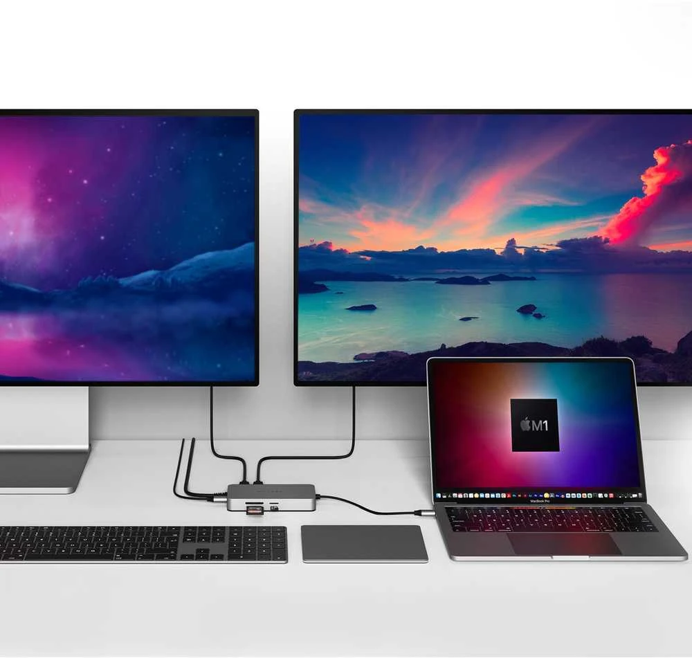 Apple „Hyper Drive Dual HDMI 10-in1 Travel Dock“, skirtas „MacBook“.