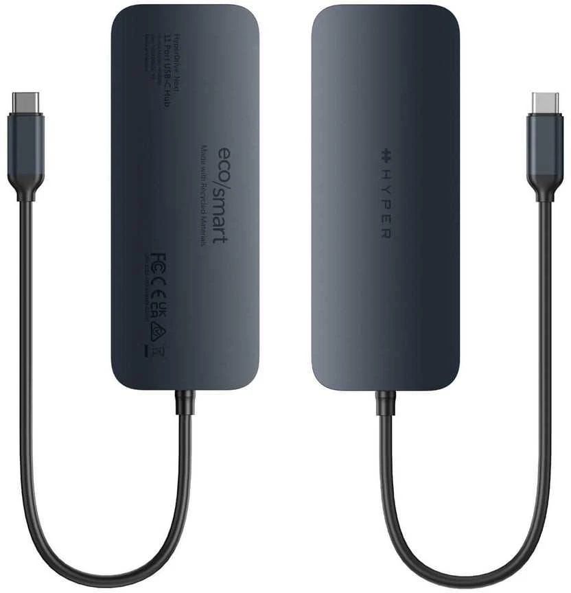 Hiper | „HyperDrive Next 11“ prievado USB-C šakotuvas | HD4006GL | Ethernet LAN (RJ-45) jungtys 1 | HDMI jungtys kiekis 2 x 4K 60Hz